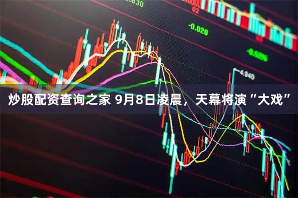 炒股配资查询之家 9月8日凌晨，天幕将演“大戏”