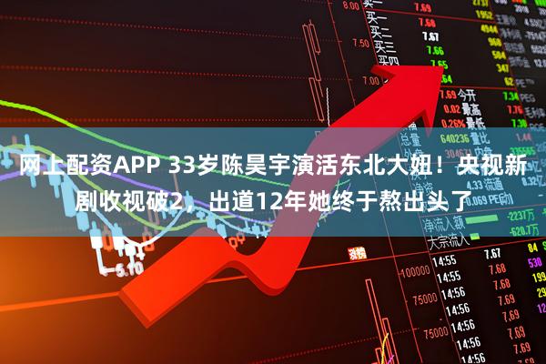 网上配资APP 33岁陈昊宇演活东北大妞！央视新剧收视破2，出道12年她终于熬出头了